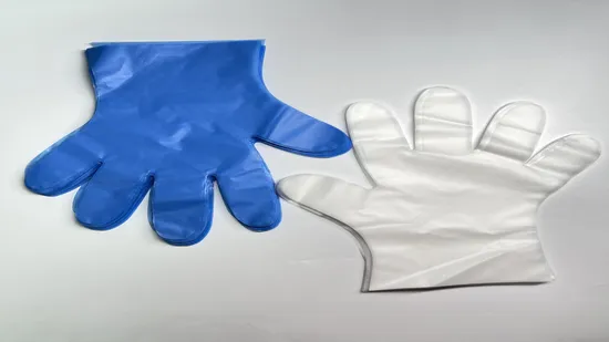 High Quality 4.0g 4.5g Clear Manufacturer Powder-Free Vinyl Disposable PVC Gloves for Food Preparation and Examination with En455