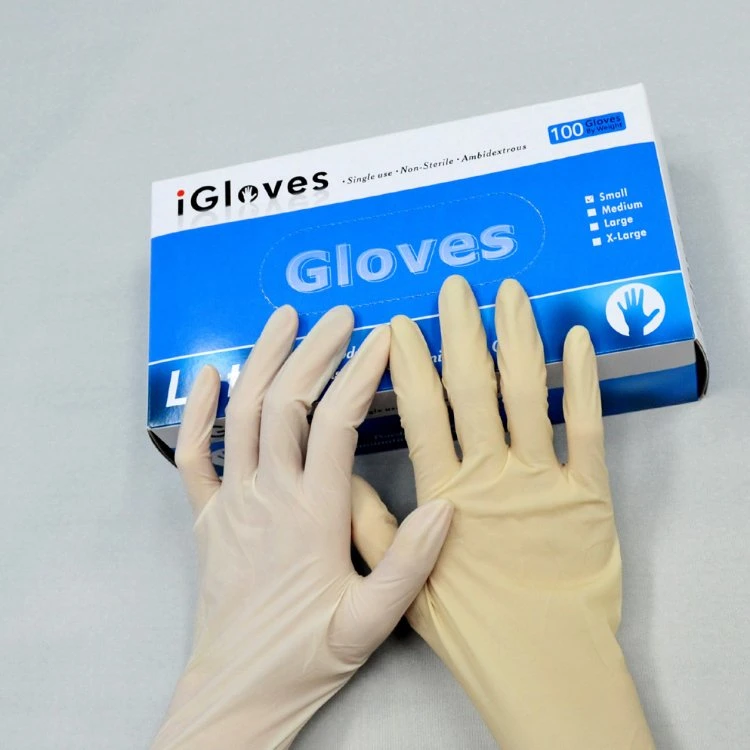 Good Quality Factory Price Powder Free Latex Examination Gloves in Malaysia