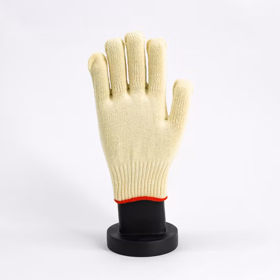 卸売白い綿ニット安全作業手袋 400-800 グラム/ダース Guantes