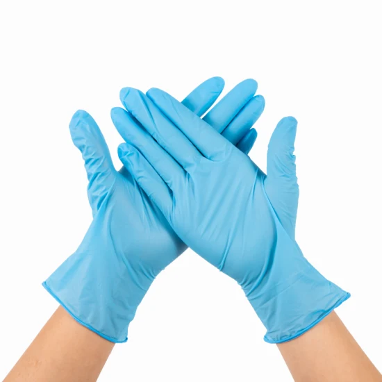 CE FDA 医療用品 パウダー パープル/ピンク 使い捨て ブルー パープル ニトリル検査 ラテックスフリー検査 ビニール非滅菌食品検査手袋 メーカー